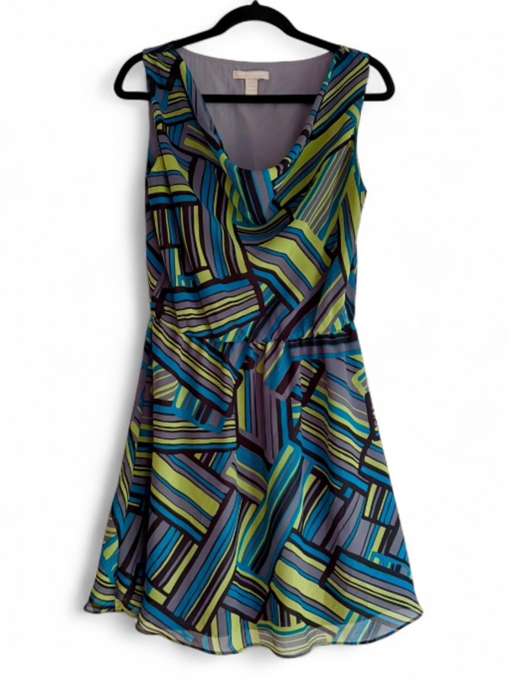 Banana Republic Sleeveless Drape Neck Mini Dress Size 8
